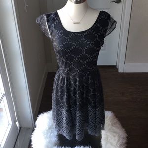Urban outfitters silver and black low back dress!